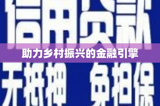 武隆助力乡村振兴的金融引擎