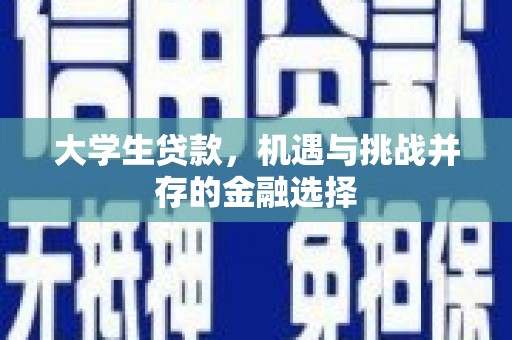 武隆大学生贷款，机遇与挑战并存的金融选择