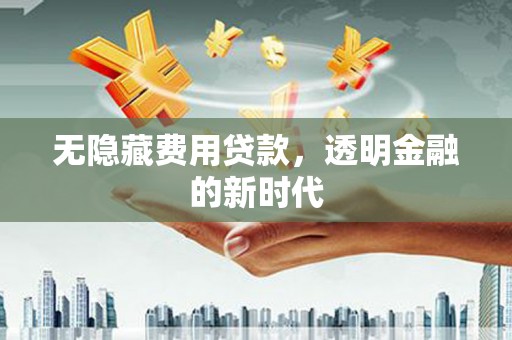 武隆无隐藏费用贷款，透明金融的新时代