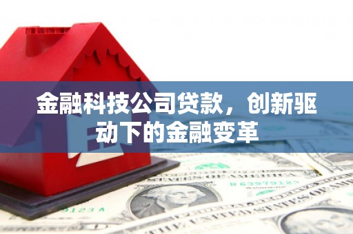 武隆金融科技公司贷款，创新驱动下的金融变革