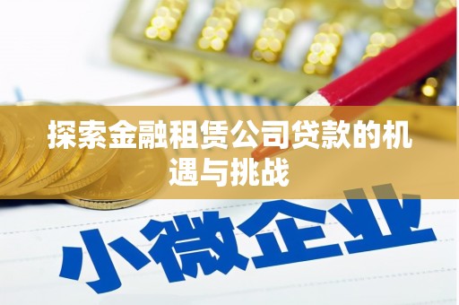武隆探索金融租赁公司贷款的机遇与挑战