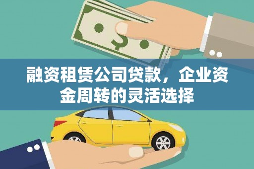 武隆融资租赁公司贷款，企业资金周转的灵活选择