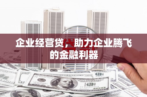 武隆企业经营贷，助力企业腾飞的金融利器