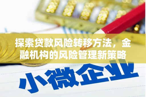 武隆探索贷款风险转移方法，金融机构的风险管理新策略