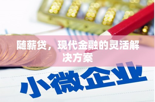 武隆随薪贷，现代金融的灵活解决方案