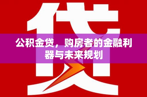 武隆公积金贷，购房者的金融利器与未来规划