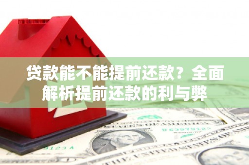 武隆贷款能不能提前还款？全面解析提前还款的利与弊