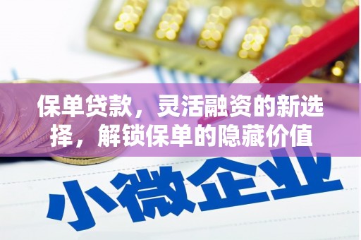 武隆保单贷款，灵活融资的新选择，解锁保单的隐藏价值