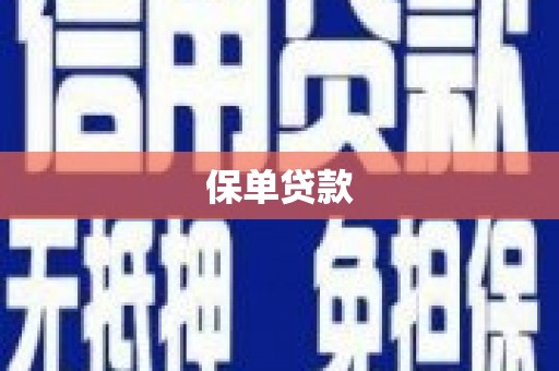 武隆保单贷款