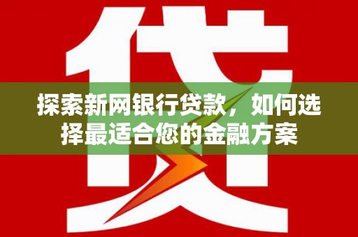 武隆探索新网银行贷款，如何选择最适合您的金融方案
