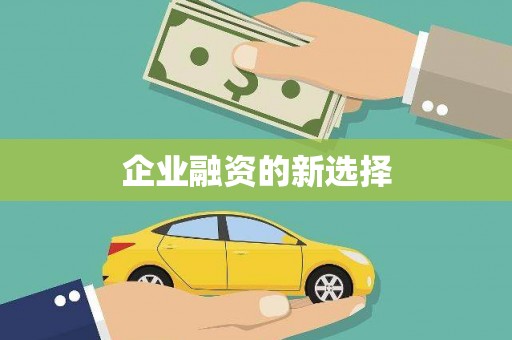 武隆企业融资的新选择