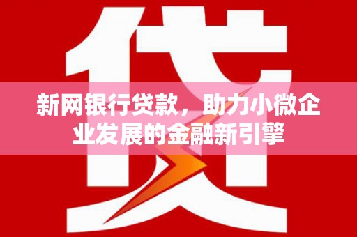 武隆新网银行贷款，助力小微企业发展的金融新引擎