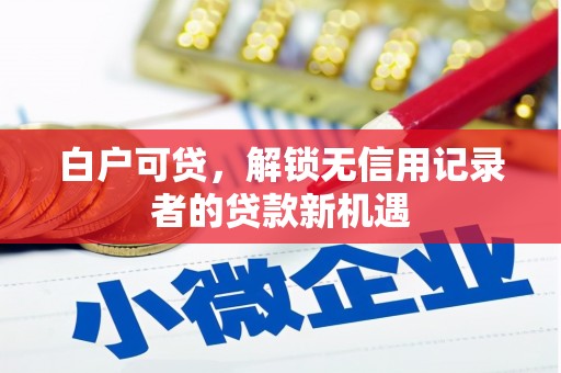 武隆白户可贷，解锁无信用记录者的贷款新机遇
