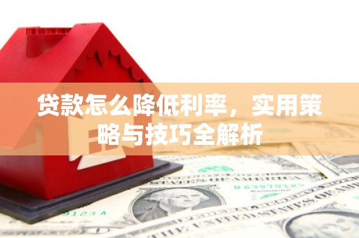 武隆贷款怎么降低利率，实用策略与技巧全解析