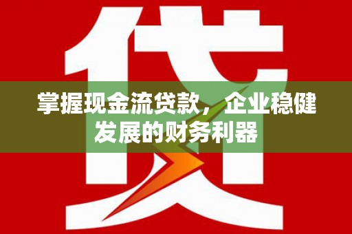 武隆掌握现金流贷款，企业稳健发展的财务利器