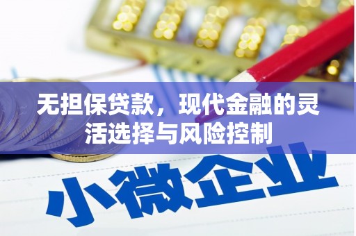 武隆无担保贷款，现代金融的灵活选择与风险控制