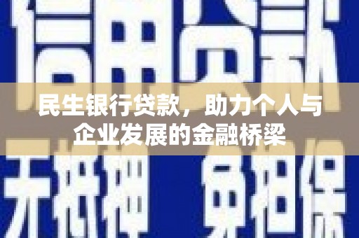 武隆民生银行贷款，助力个人与企业发展的金融桥梁