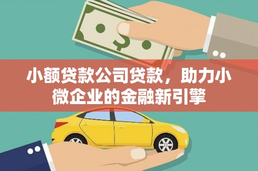 武隆小额贷款公司贷款，助力小微企业的金融新引擎