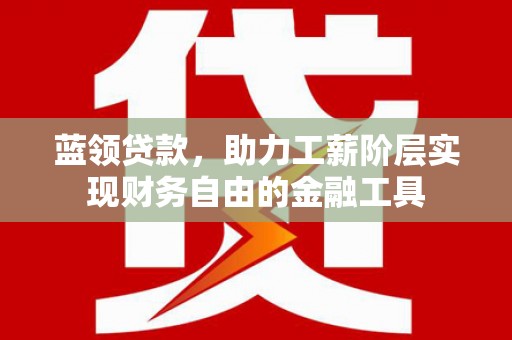 武隆蓝领贷款，助力工薪阶层实现财务自由的金融工具