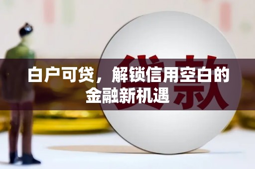 武隆白户可贷，解锁信用空白的金融新机遇