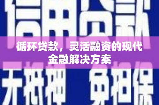 武隆循环贷款，灵活融资的现代金融解决方案