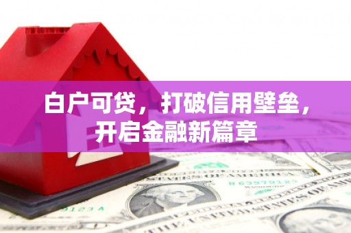 武隆白户可贷，打破信用壁垒，开启金融新篇章