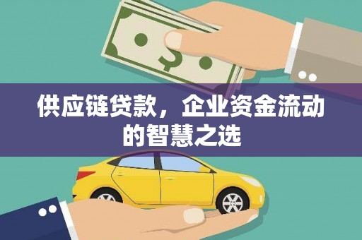 武隆供应链贷款，企业资金流动的智慧之选