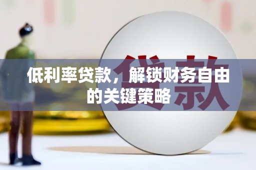 武隆低利率贷款，解锁财务自由的关键策略