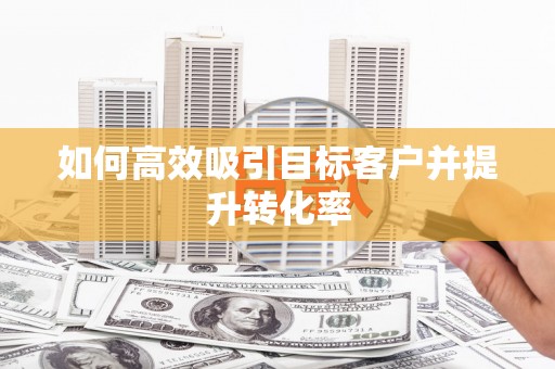 武隆如何高效吸引目标客户并提升转化率