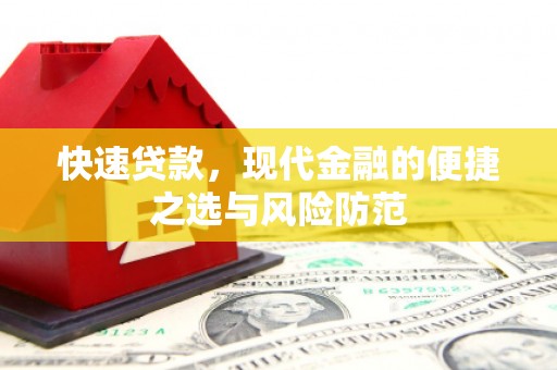 武隆快速贷款，现代金融的便捷之选与风险防范