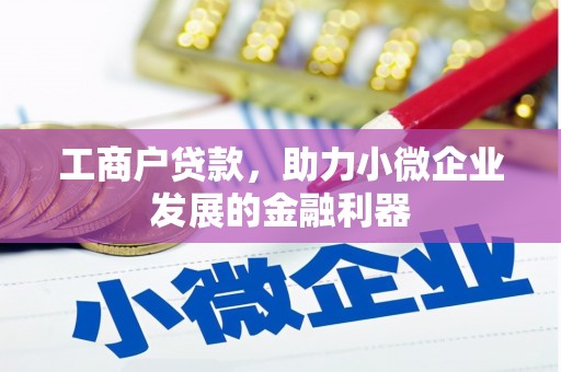 武隆工商户贷款，助力小微企业发展的金融利器