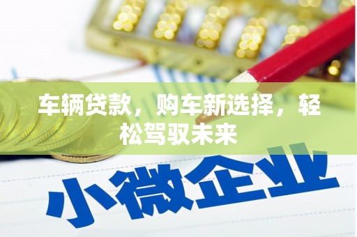 武隆车辆贷款，购车新选择，轻松驾驭未来