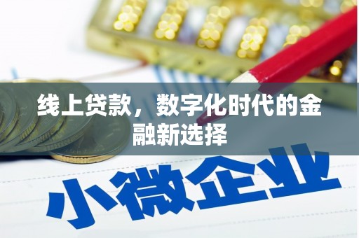 武隆线上贷款，数字化时代的金融新选择