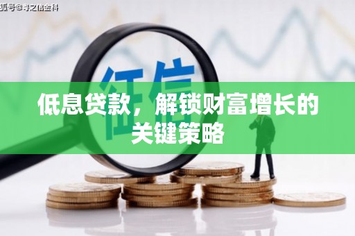 武隆低息贷款，解锁财富增长的关键策略