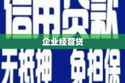 武隆企业经营贷