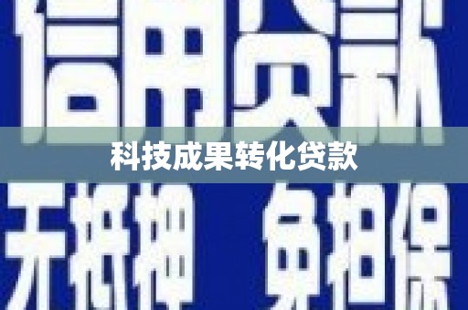 武隆科技成果转化贷款