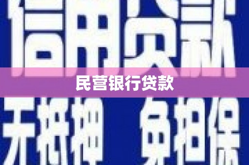 武隆民营银行贷款