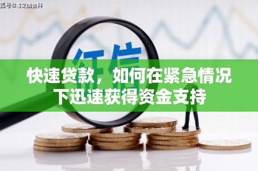 武隆快速贷款，如何在紧急情况下迅速获得资金支持