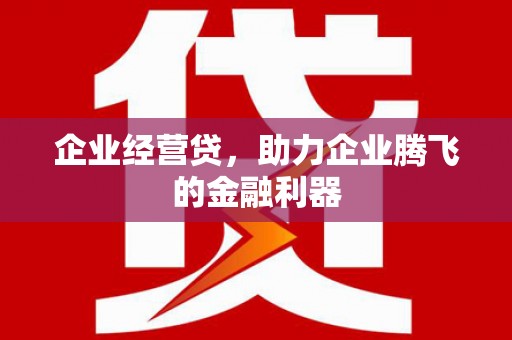 武隆企业经营贷，助力企业腾飞的金融利器