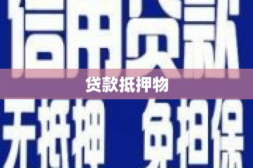 武隆贷款抵押物