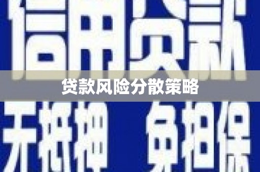 武隆贷款风险分散策略