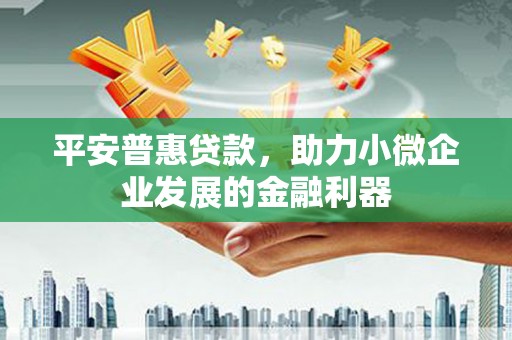 武隆平安普惠贷款，助力小微企业发展的金融利器