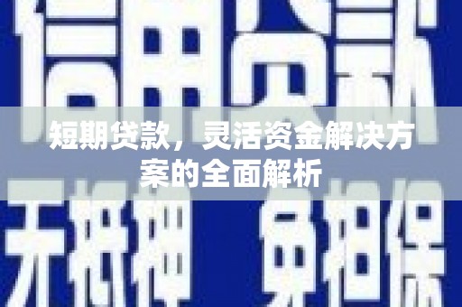 武隆短期贷款，灵活资金解决方案的全面解析