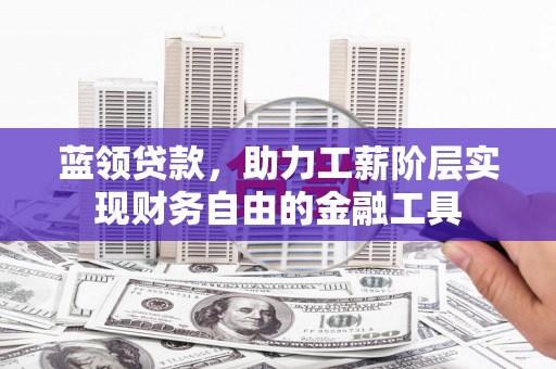 武隆蓝领贷款，助力工薪阶层实现财务自由的金融工具