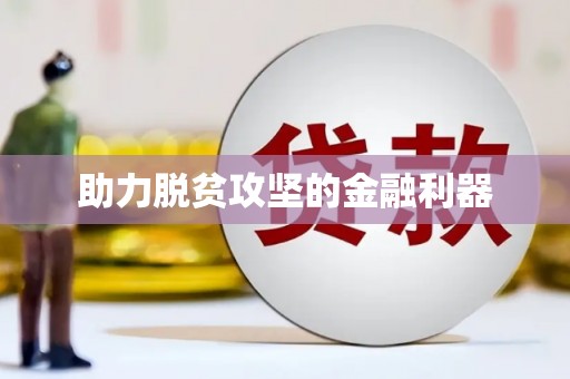 武隆助力脱贫攻坚的金融利器