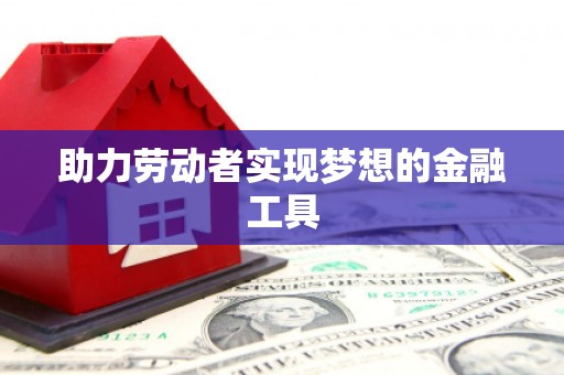 武隆助力劳动者实现梦想的金融工具