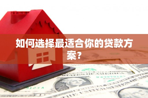 武隆如何选择最适合你的贷款方案？