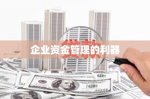 武隆企业资金管理的利器