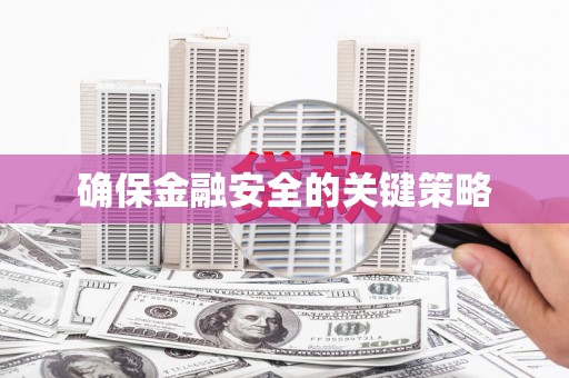 武隆确保金融安全的关键策略